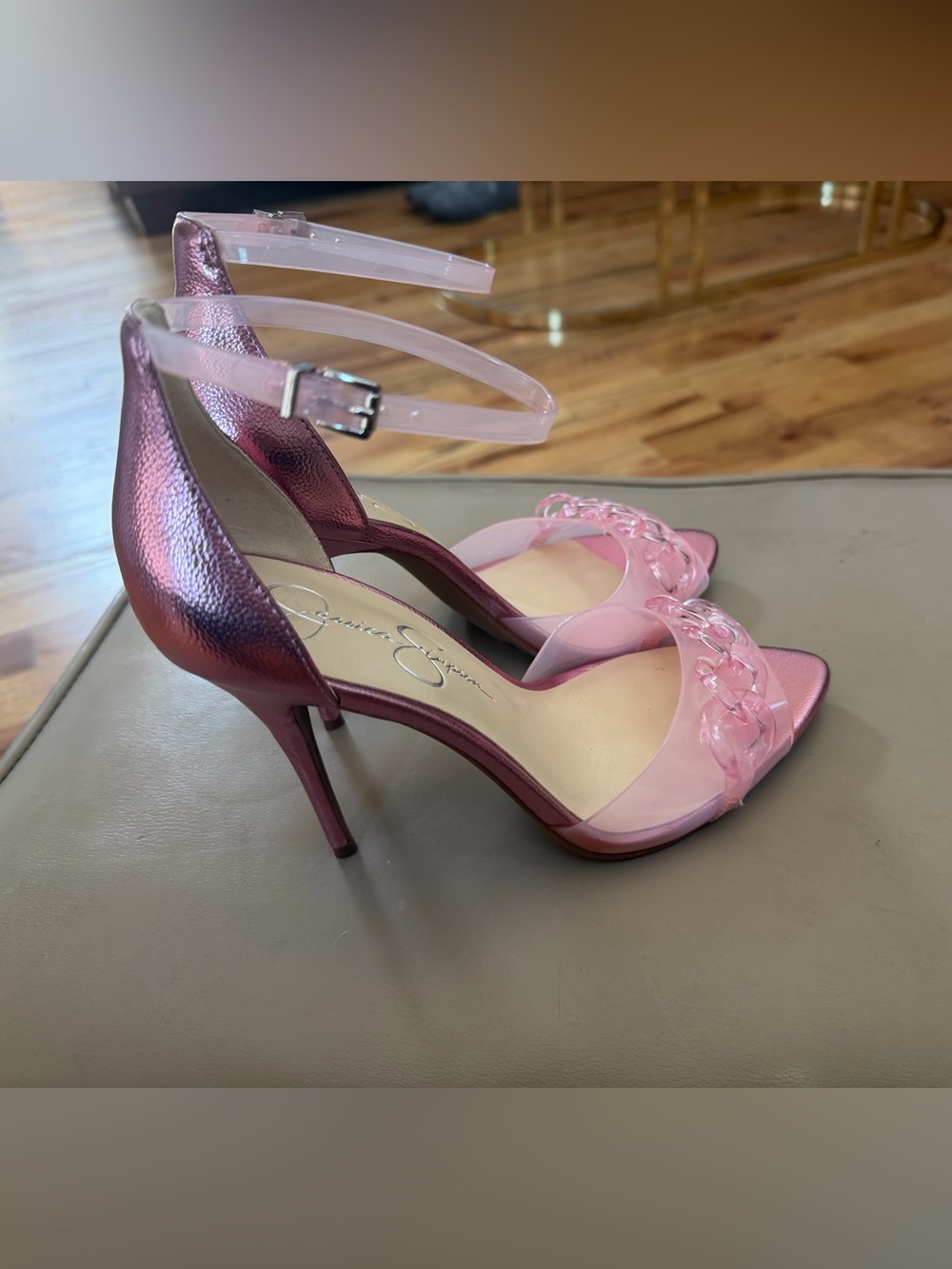 Jessica Simpson WAYRI Pink Metallic Pumps - Picture 7 of 9
